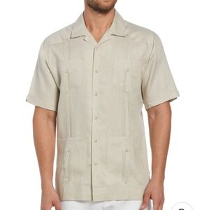KS Island Beige Guayabera Sz 5 XL Tall